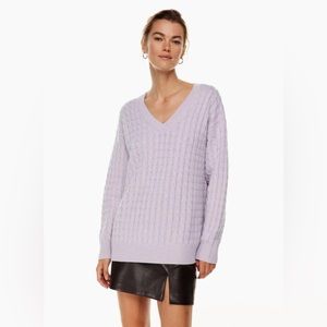 Aritzia Wilfred Dimension Sweater Lilac 2XS